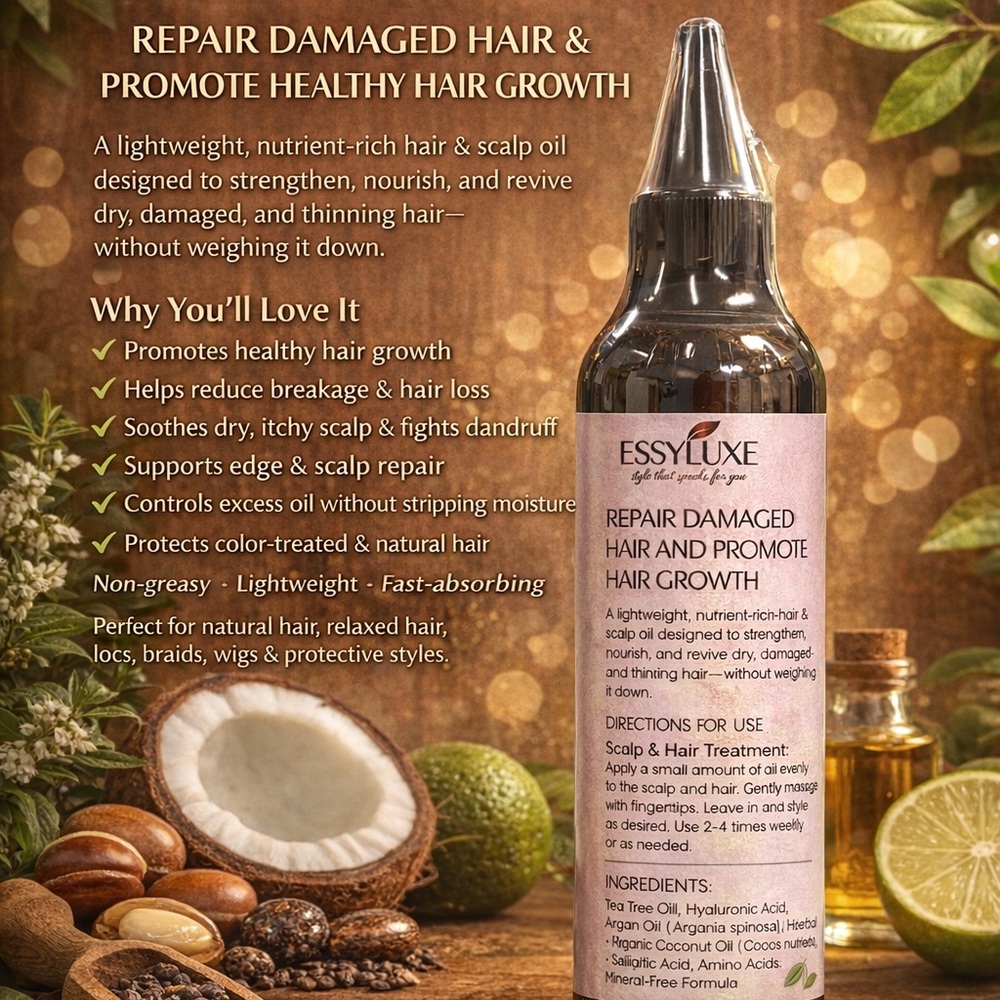 EssyLuxe Hair Repair & Growth Oil – Set